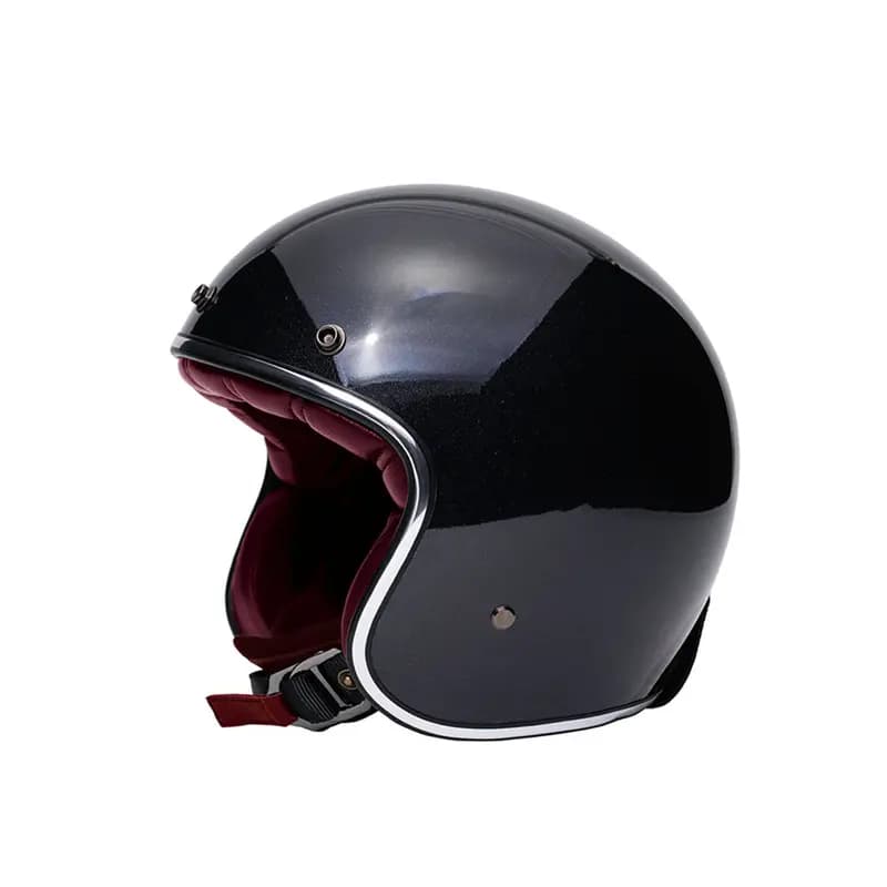 Casque Jet Marko THE CLASSIC Noir Rouge S