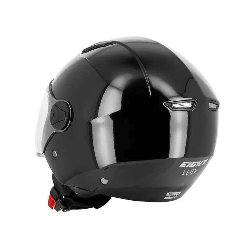 Casque Jet Eight S779 LEOV LV Noir S - Écran Long 4