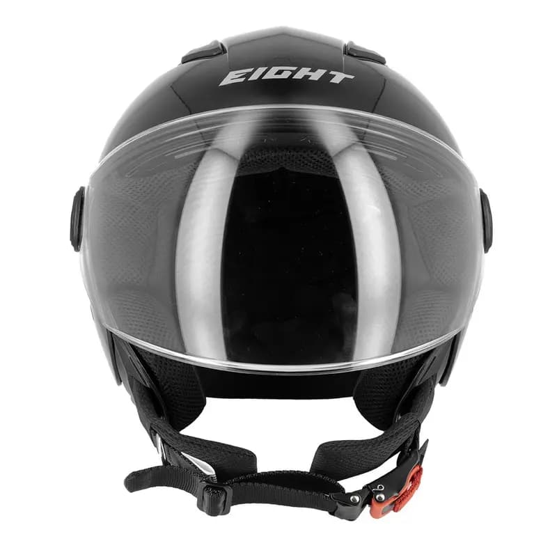 Casque Jet Eight S779 LEOV LV Noir XL - Écran Long 2