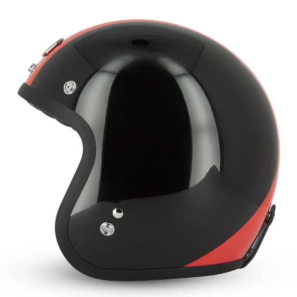 Casque Jet Café Racer S250 Noir/Rouge/Blanc Brillant Taille S Gasoline 3