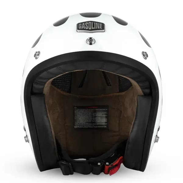 Casque Jet Café Racer S250 Noir Blanc Brillant Gasoline Taille XS 2