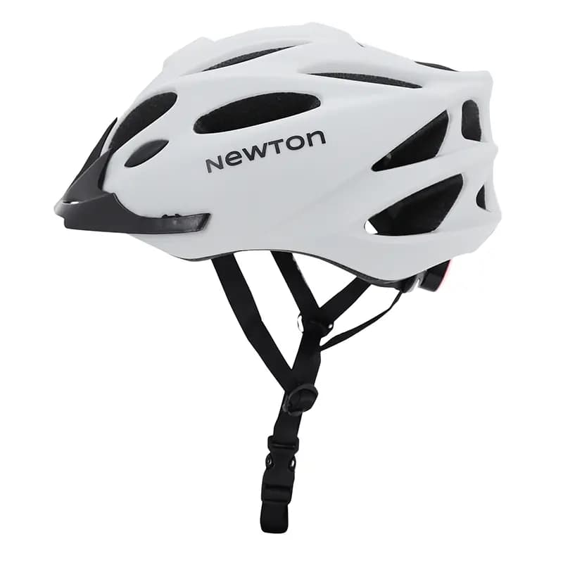 Casque vélo adulte Newton route-VTT sport gris clair mat in-mold Fidlock 55-58 cm avec visière 4