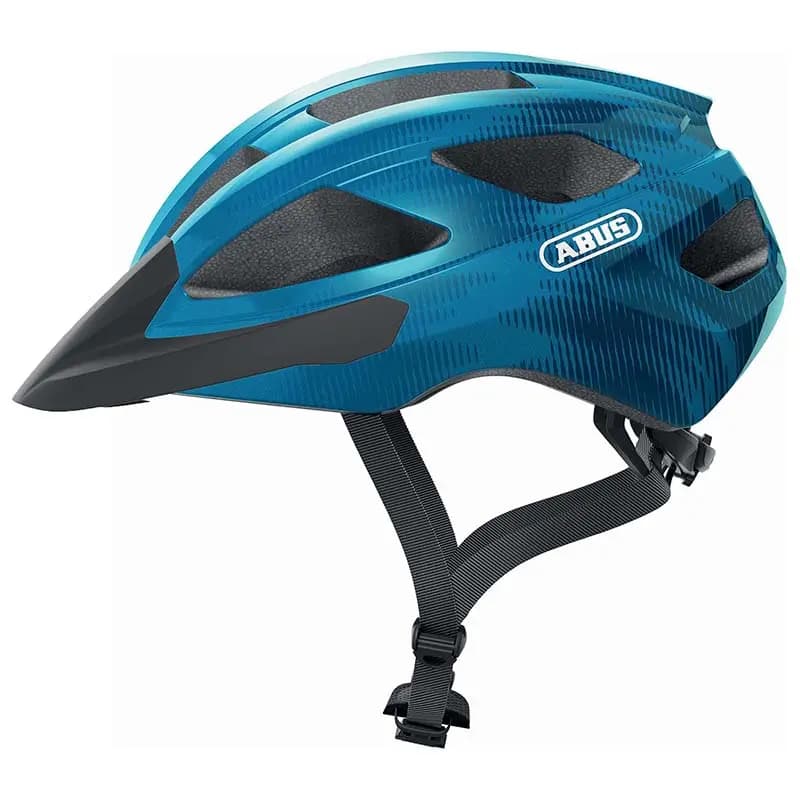 Casque vélo adulte Abus Macator bleu acier taille L (58-62 cm)